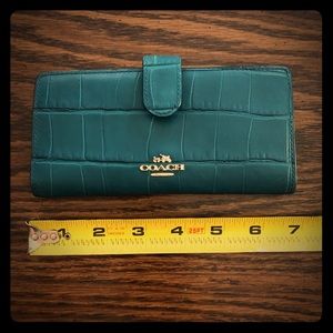 Coach Turquoise Wallet